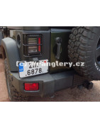 Zadní LED lampy Jeep Wrangler JK, EU homologace