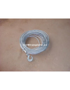 Ocelové lano WARN k navijáku Jeep Wrangler 8mm