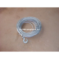 Ocelové lano WARN k navijáku Jeep Wrangler 8mm