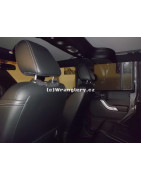 Přídavné madla Jeep Wrangler JK, černé