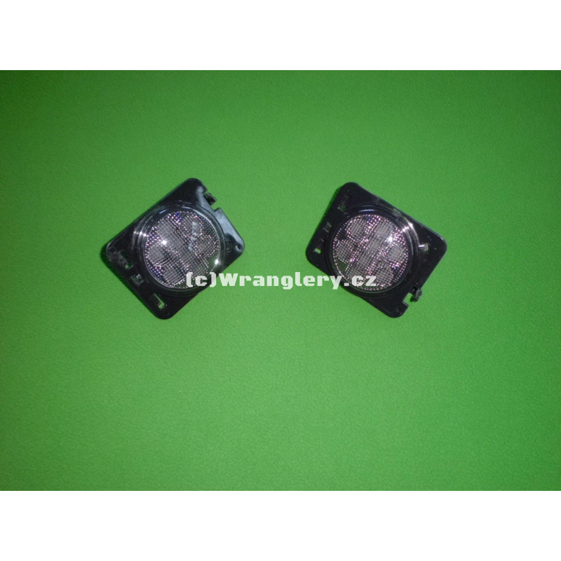 LED zatmavené boční blinkry  Jeep Wrangler JK, sada