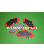 přední brzdové destičky Jeep Wrangler JK