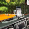Polička palubky s držákem mobilu a kamery Jeep Wrangler JL, Rugged Ridge
