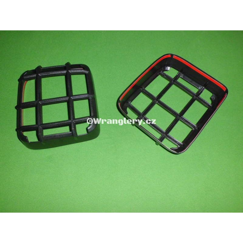 Ochranné mřížky zadních žárovkových lamp Jeep Wrangler JL