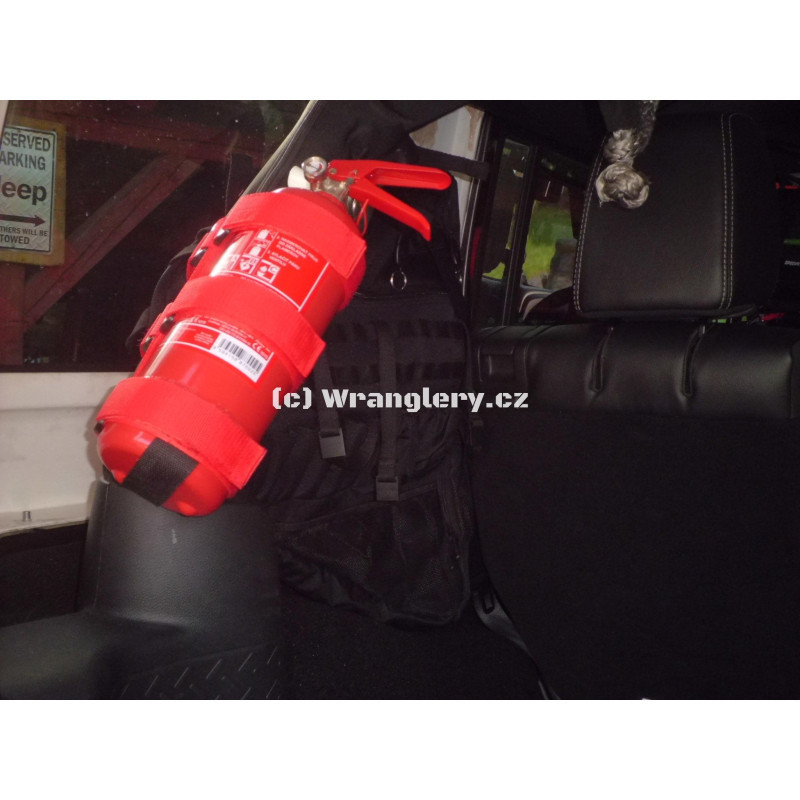 Držák hasicího přístroje do 2kg Jeep Wrangler, červený