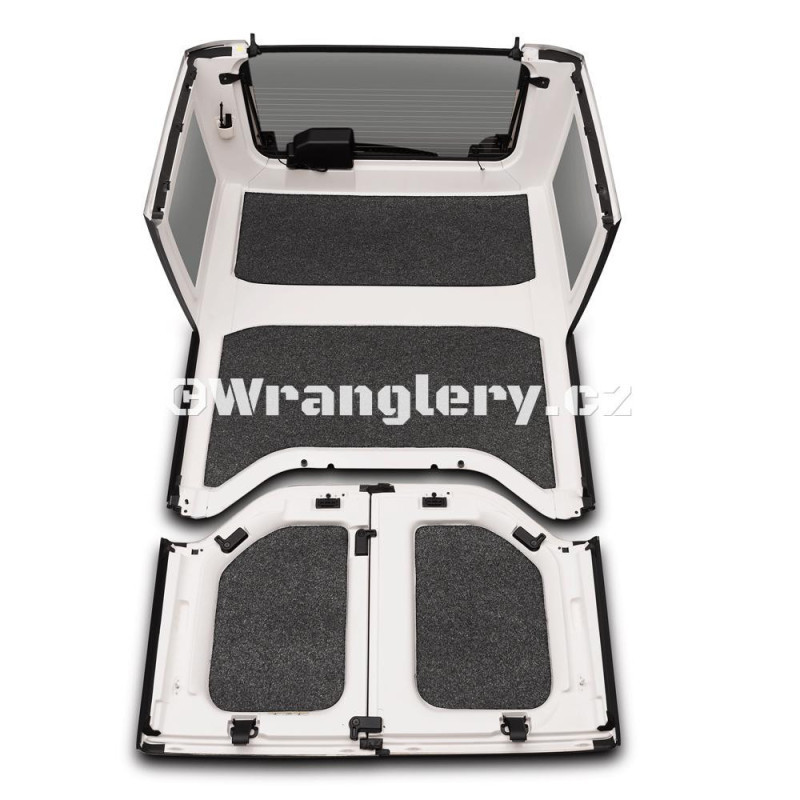 Tlumící a izolační desky Hard topu Jeep Wrangler JK Unlimited, BedRug USA Tlumící a izolační desky Hard topu Jeep Wrangler JK Unlimited, BedRug USA