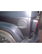 Alu dvířka palivové nádrže Jeep Wrangler JK, černé