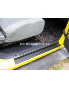 Plastové obložení prahu Jeep Wrangler JK unlimited
