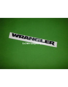 Nápis WRANGLER na kapotu  Jeep Wrangler