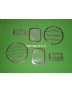 Ochranné mřížky světel Jeep Wrangler TJ nerez