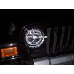 Přední čirá lampa Jeep Wrangler TJ, EU homologace