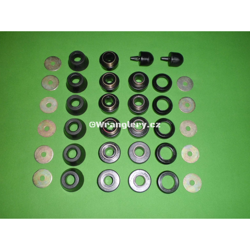 Sada 1" PU silenbloků karoserie Jeep Wrangler TJ