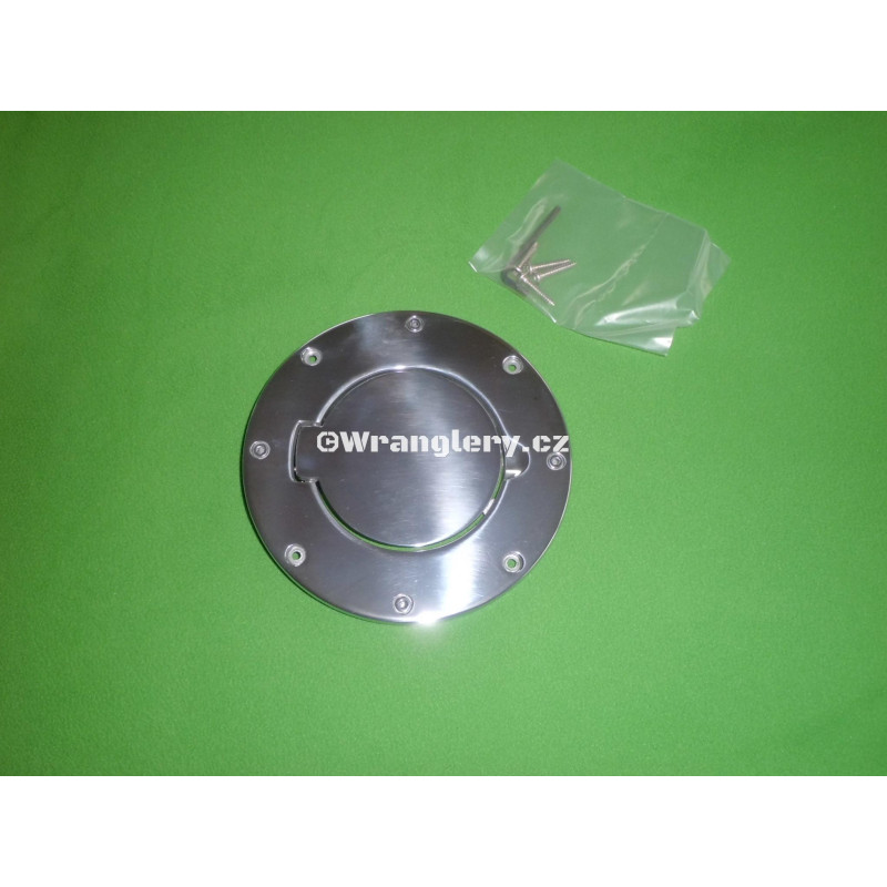 Alu dvířka palivové nádrže Jeep Wrangler TJ, leštěné