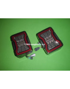 Zadní kouřové LED lampy Jeep Wrangler JK styl JL, E homologace