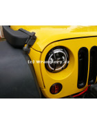 Ochranné mřížky předních lamp Jeep Wrangler JK Rugged Ridge USA