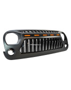 Tuningový gril s LED pozičkami Jeep Wrangler JK