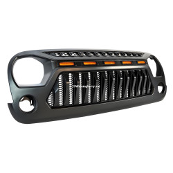 Tuningový gril s LED pozičkami Jeep Wrangler JK