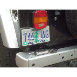 Držák zadní spz US formát Jeep Wrangler TJ