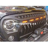 Tuningový gril s LED pozičkami Jeep Wrangler JK