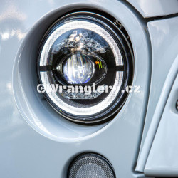 Přední LED lampy Jeep Wrangler JK E homologace
