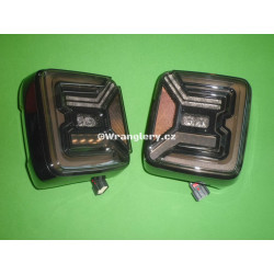 Zadní EU zatmavené LED lampy Jeep Wrangler JL tuning