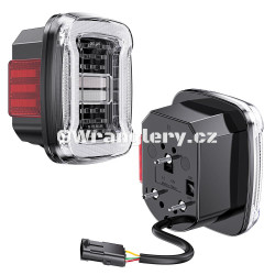 Zadní LED lampy Jeep Wrangler YJ s E homologací